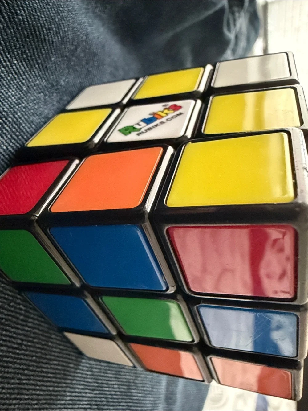 Classic 3x3 Puzzle Cube - Yellow, White, Green, Red Tiles brand new